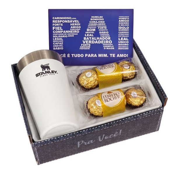 Kit Pai Você é Tudo com Copo Stanley e Bombom Ferrero Rocher