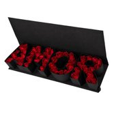 Caixa Amor Luxo com Rosas Vermelhas