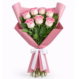 Imagem de Buquê Serenidade com 6 Rosas Cor de Rosa