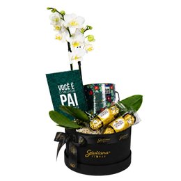 Imagem de Box Você é o Melhor Pai com Orquídea Branca e Ferrero Rocher
