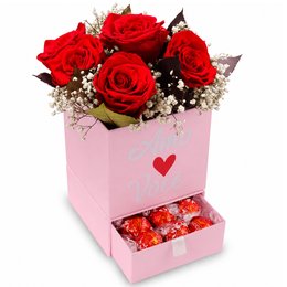Imagem de Box Amo Você e Rosas Colombianas