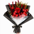 Buquê Raridade de Flores Secas Vermelho
