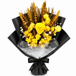 Imagem de Buquê Raridade de Flores Secas Amarelo