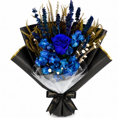 Buquê Raridade de Flores Secas Azul