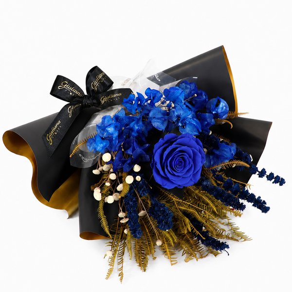 Buquê Raridade de Flores Secas Azul