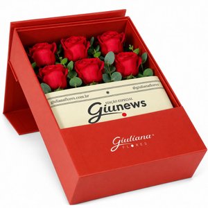 Imagem de Rosas Vermelhas na Caixa Surpresa Red - Versão Pocket