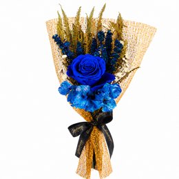 Imagem de Buquê de Rosa Encantada Azul Original