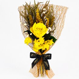 Imagem de Buquê de Rosa Encantada Amarelo Original