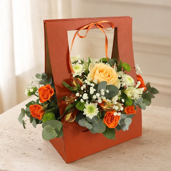 Mix de Flores na Bag Sensação Vermelha