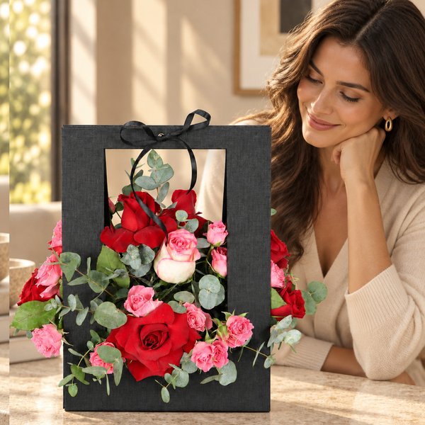 Mix de Flores na Bag Sensação Preta