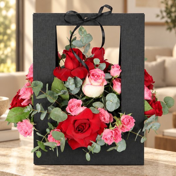 Mix de Flores na Bag Sensação Preta