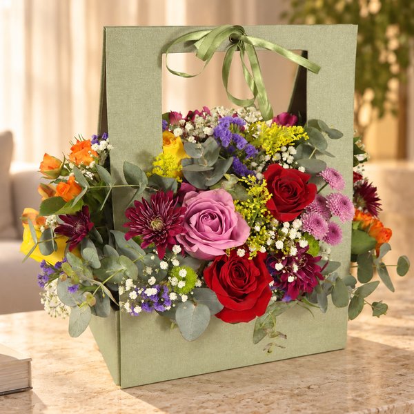 Mix de Flores na Bag Sensação Verde