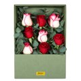 Rosas na Caixa Surpresa Verde - Versão Pocket