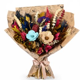 Imagem de Buquê de Flores Secas Colorido - Edição limitada