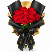 Buquê de Rosas Colombianas Vermelhas Fascinação