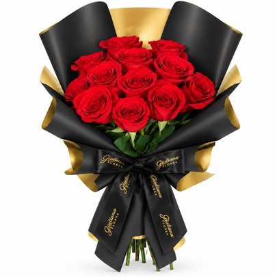 Buquê de Rosas Colombianas Vermelhas Fascinação