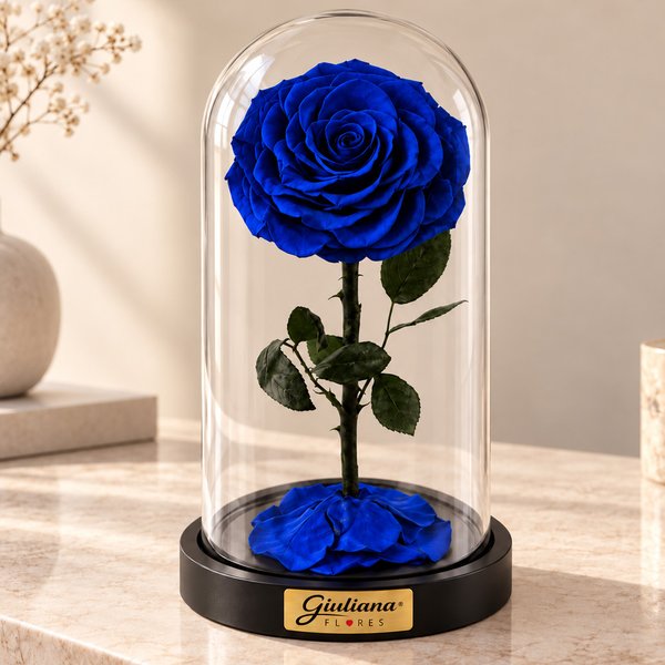 Rosa Encantada Azul Suprema Única