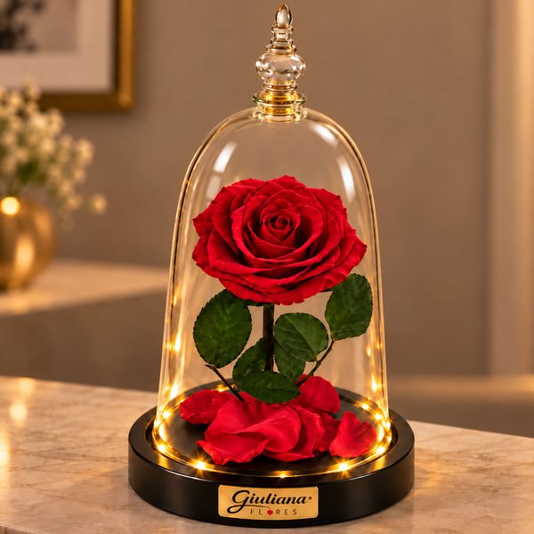 Rosa Encantada Vermelha Suprema Real