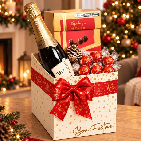 Kit Natal com Chandon e Mil Delícias Kopenhagen