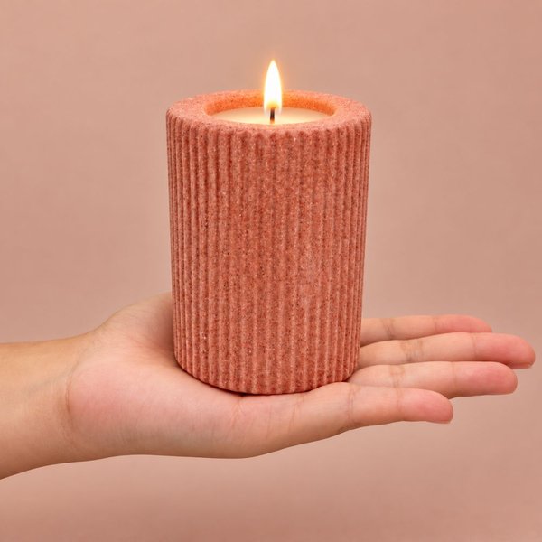 Castiçal e 4 Mini Velas Aromáticas de Lavanda - Encontro Floral