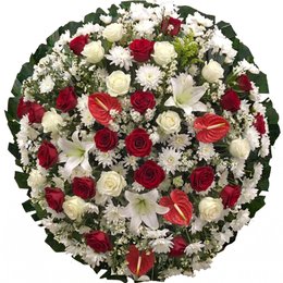 Imagem de Coroa Premium Rosas Vermelhas