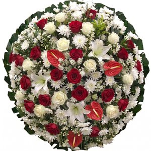 Imagem de Coroa Premium Rosas Vermelhas