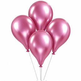 Imagem de Kit 4 Balões para Festa Rosa Metalizados