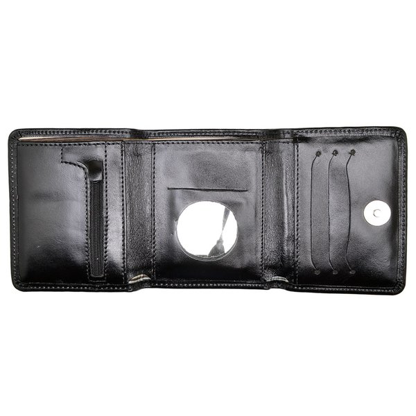 Carteira de Couro Menor Hendy Bag Preto Fosco