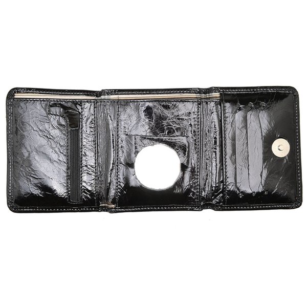 Carteira de Couro Menor Hendy Bag Preto Verniz sem plastico