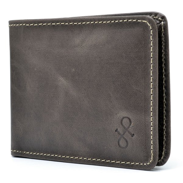 Carteira de Couro Menor Cafe Estonado Hendy Bag