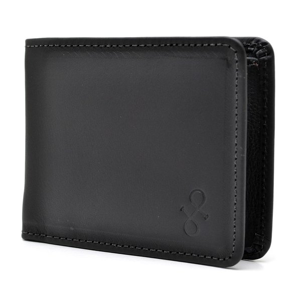 Carteira de Couro Menor Preta Hendy Bag