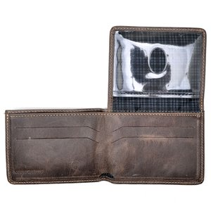 Imagem de Carteira de Couro Modelo L Hendy Bag Café Estonado