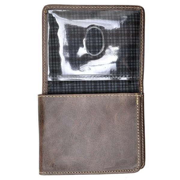 Carteira de Couro Modelo L Hendy Bag Café Estonado