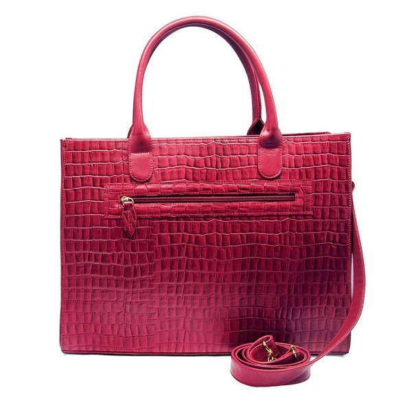 Pasta Executiva para Notebook Couro Vermelho Hendy Bag