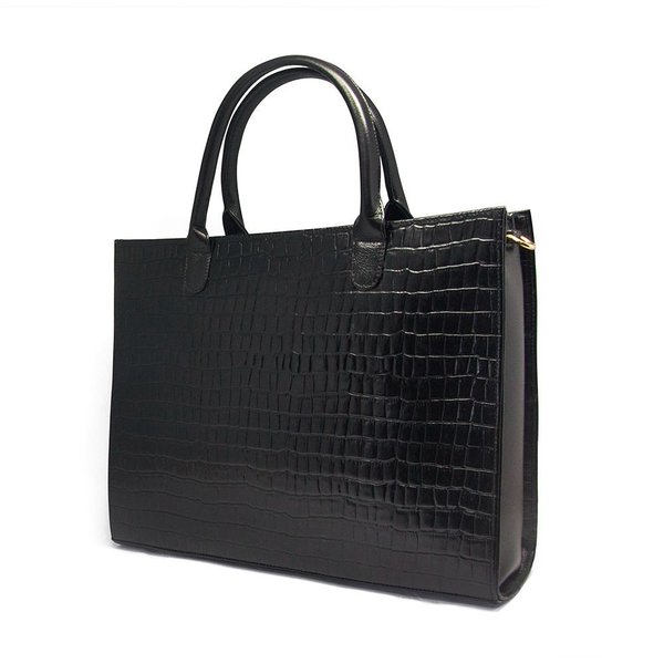 Pasta Executiva para Notebook Couro Preto Hendy Bag