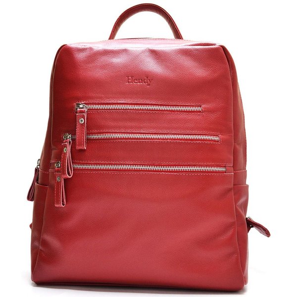 Mochila para Notebook Couro Hendy Bag Vermelha