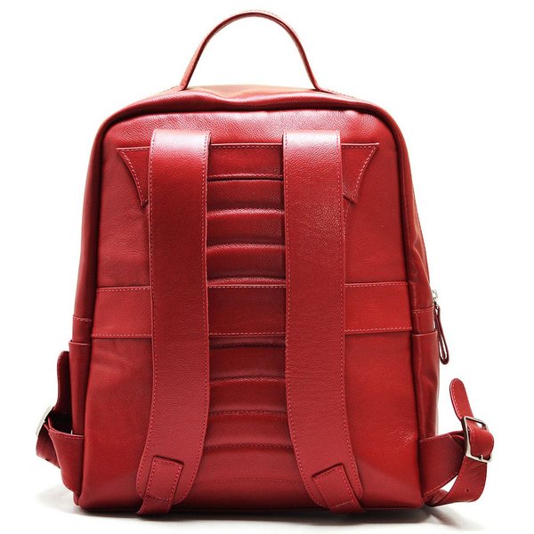 Mochila para Notebook Couro Hendy Bag Vermelha