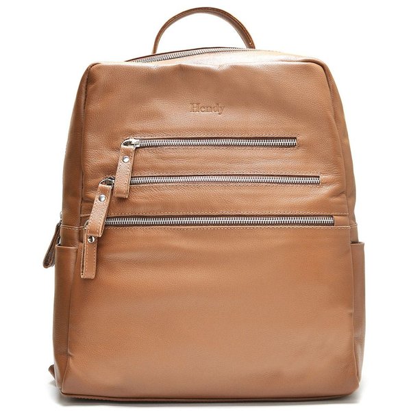 Mochila para Notebook Couro Hendy Bag Caramelo