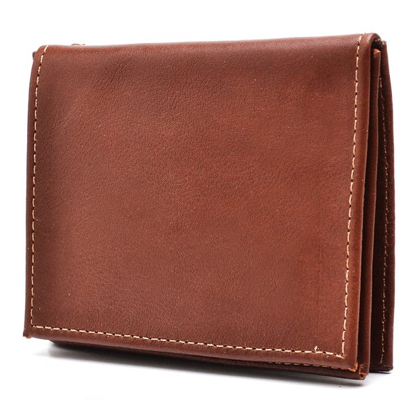 Carteira Couro Slim Hendy Bag Caramelo modelo L