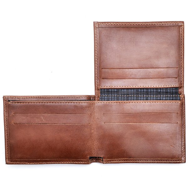 Carteira Couro Slim Hendy Bag Caramelo Estonado modelo L