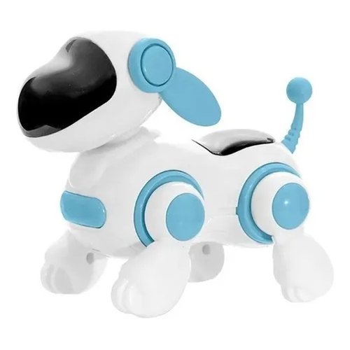 Cachorro Robô com Face Digital - Art Brink - Azul