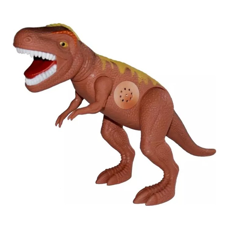 Dinossauro Tirano Rex Com Som - Adijomar - Marrom