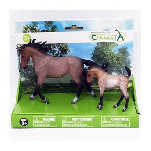 Miniatura Égua Mustang Bay e Potro Mustang Bay - Collecta
