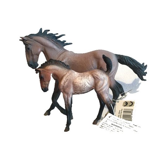 Miniatura Égua Mustang Bay e Potro Mustang Bay - Collecta