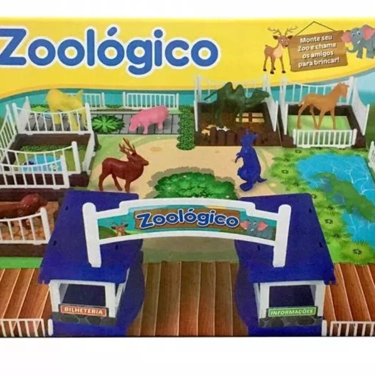 Jogo De Montar Zoológico Com 43 Peças Acessórios Divertidos - ShopJJ -  Brinquedos, Bebe Reborn e Utilidades