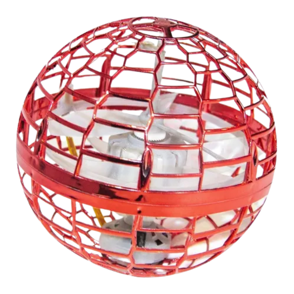 Drone De Brinquedo Boomer Ball Com Led - Art Brink - Vermelho