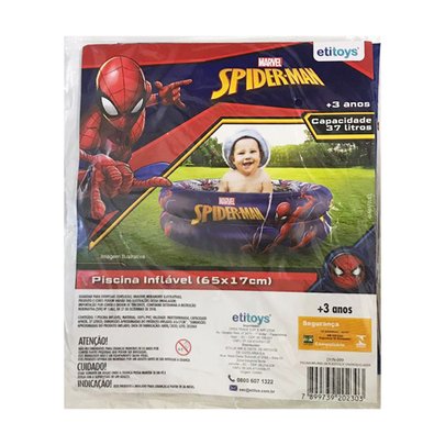 Piscina 37L Spiderman II 65x17cm - ETITOYS