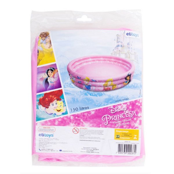 Piscina 130L Princesas Disney 97x20cm 130 litros - ETITOYS