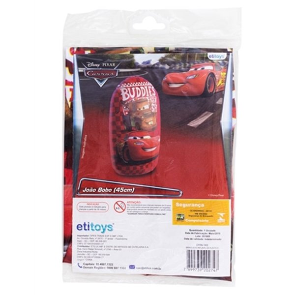 Teimoso Inflável 45cm Carros - ETITOYS