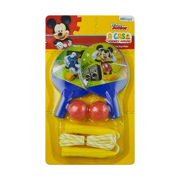 Kit Ping Pong e Pula Corda Mickey Mouse - ETITOYS